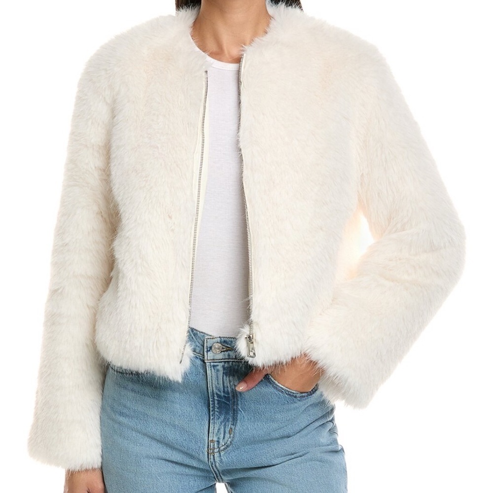 Apparis Cream Teddy Jacket